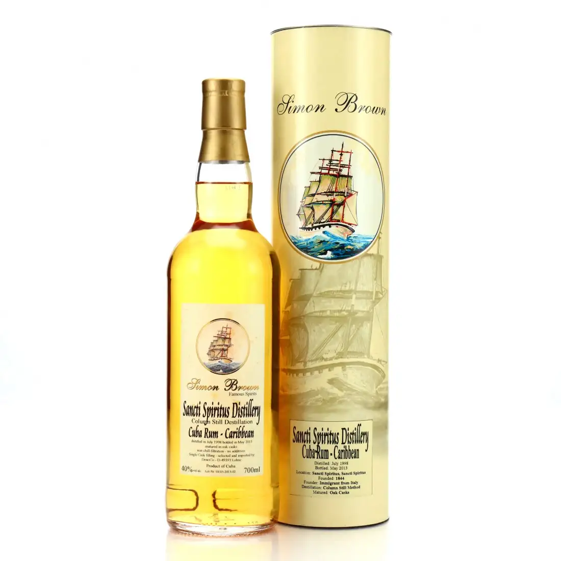 Image of the front of the bottle of the rum Cuba Rum - Caribbean