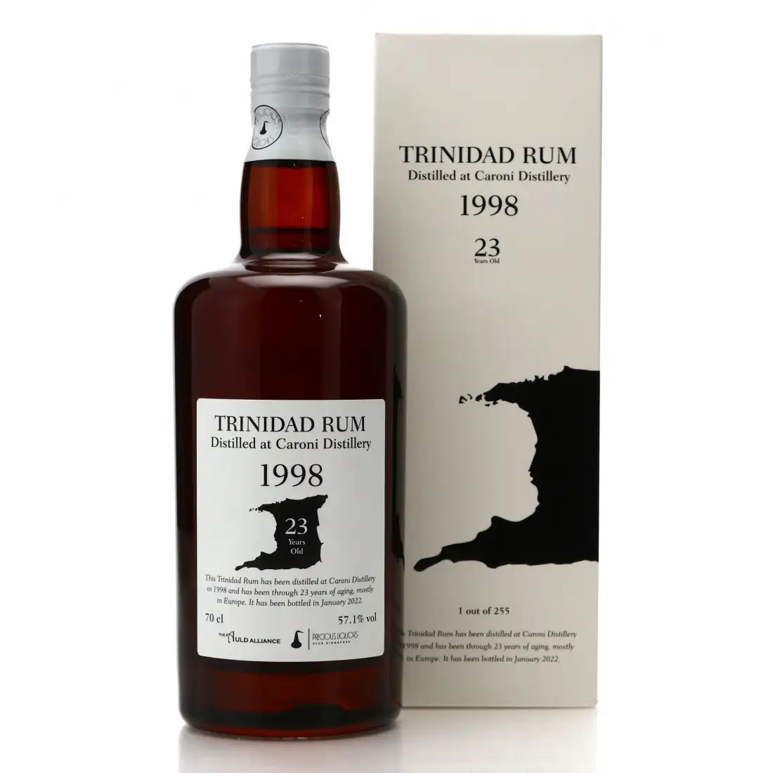 Image of the front of the bottle of the rum Trinidad Rum