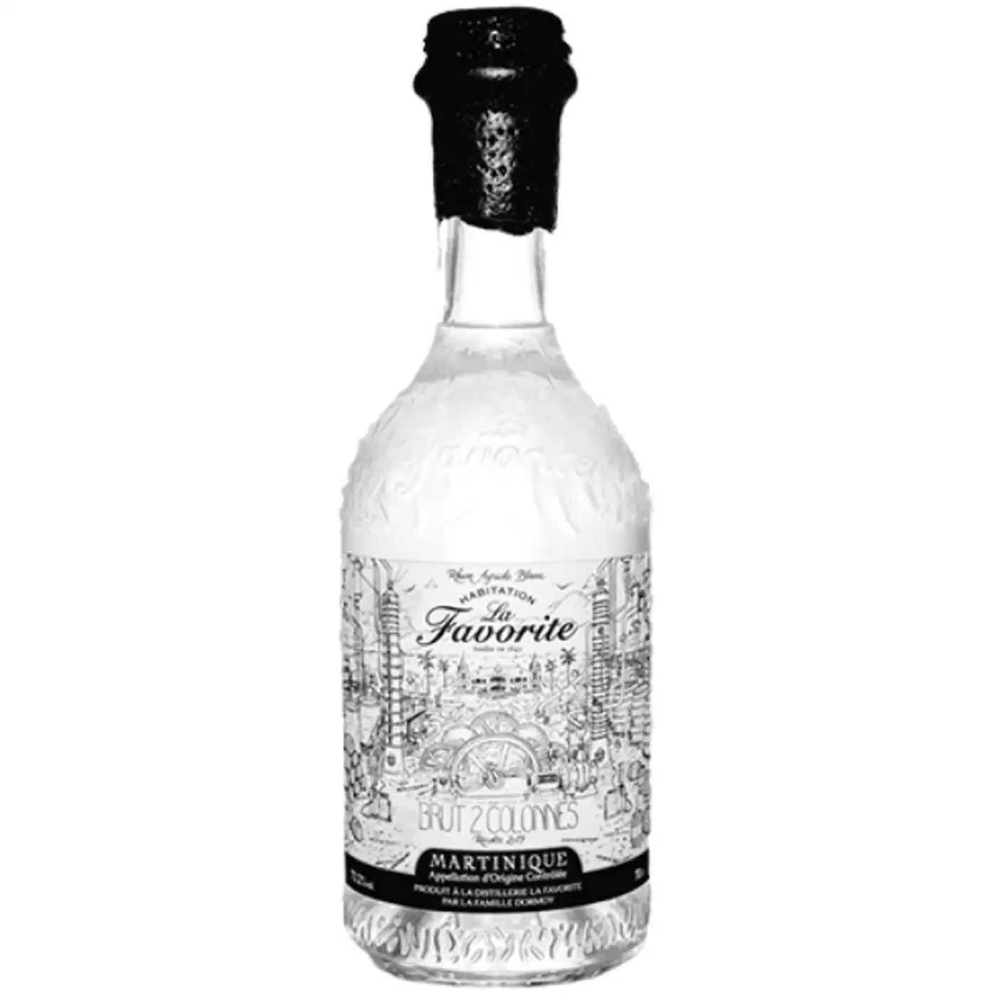 Image of the front of the bottle of the rum Brut 2 Colonnes