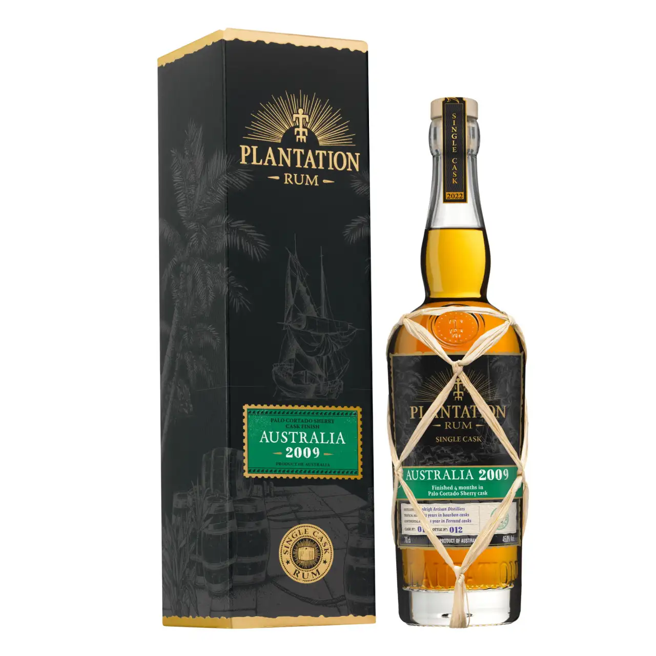 Image of the front of the bottle of the rum Plantation Palo Cortado Sherry Cask Finish