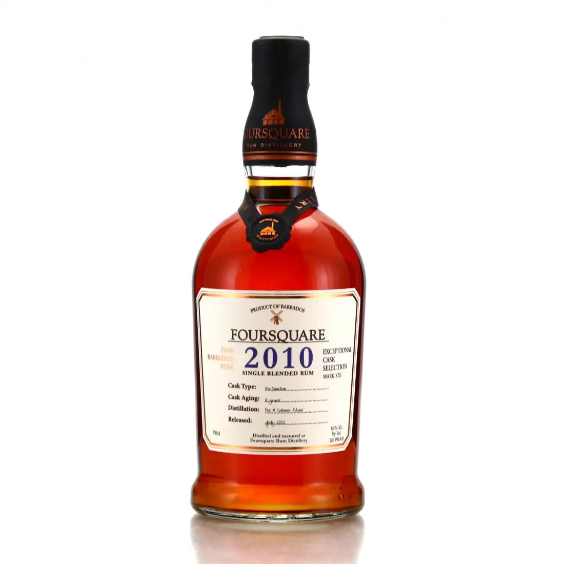 Image of the front of the bottle of the rum Exceptional Cask Selection XXI 2010