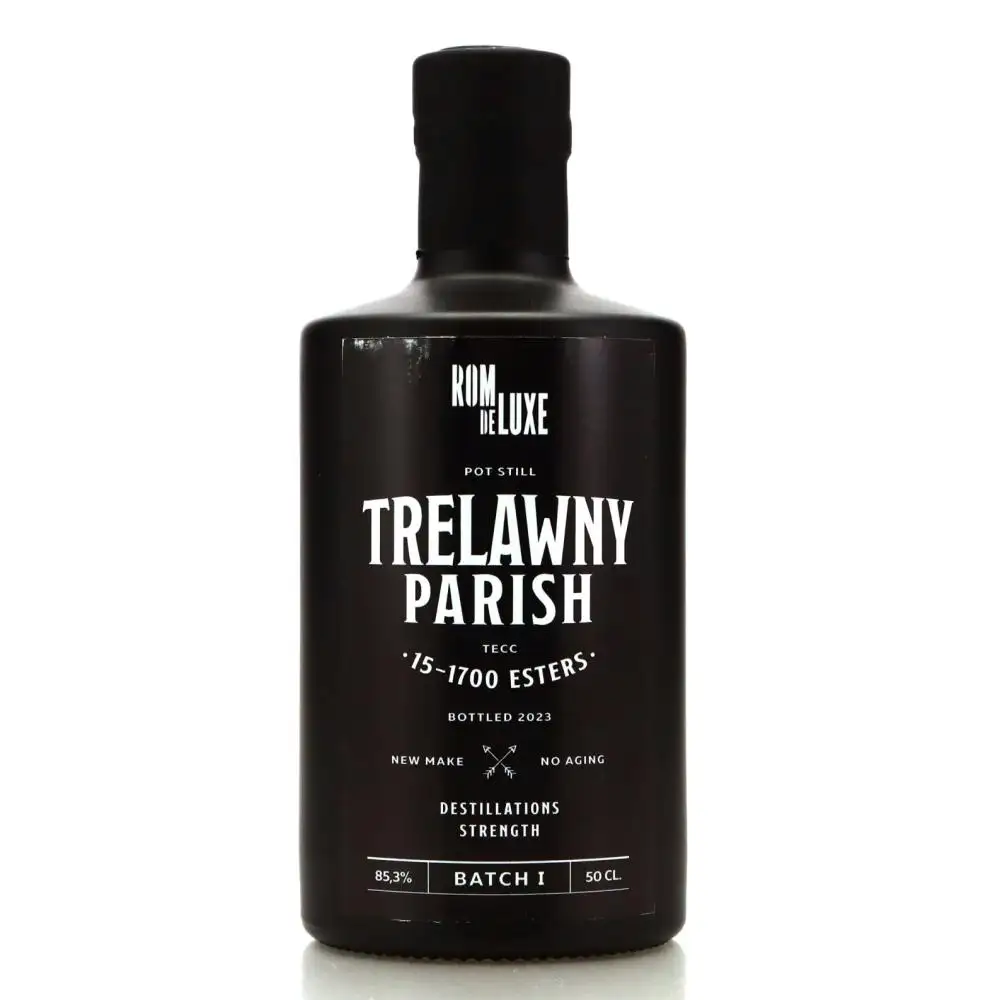 Image of the front of the bottle of the rum Trelawny Parish TECC