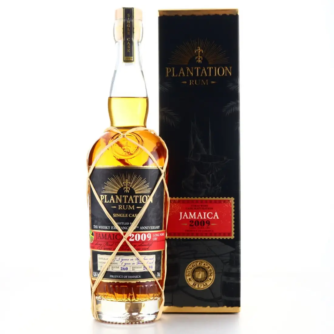 Image of the front of the bottle of the rum Plantation Single Cask CRV
