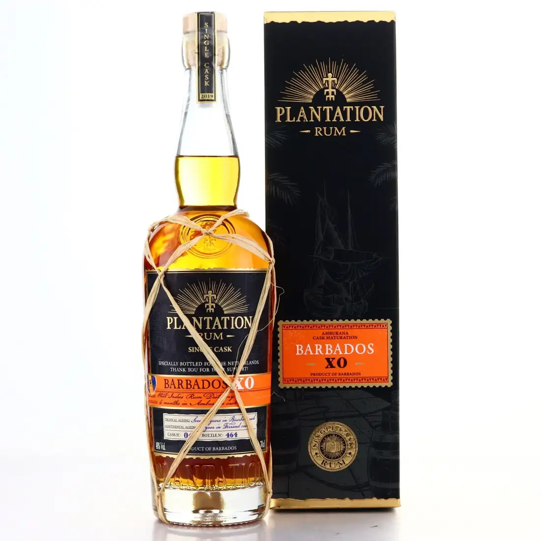 Image of the front of the bottle of the rum Plantation Barbados XO (The Netherlands)