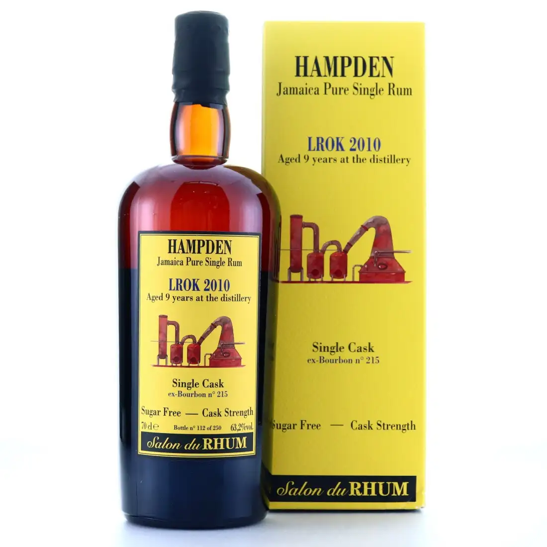 Image of the front of the bottle of the rum Single Cask Salon du Rhum LROK