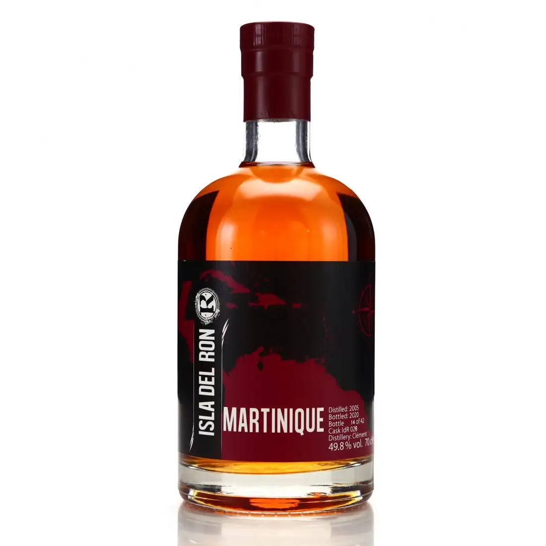 Image of the front of the bottle of the rum Martinique